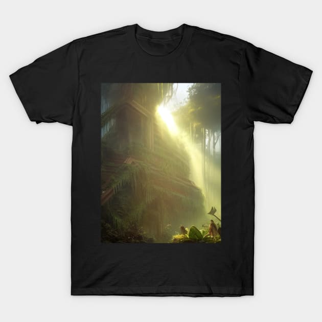 A Lost Rainforest Temple T-Shirt by LyndiiLoubie
